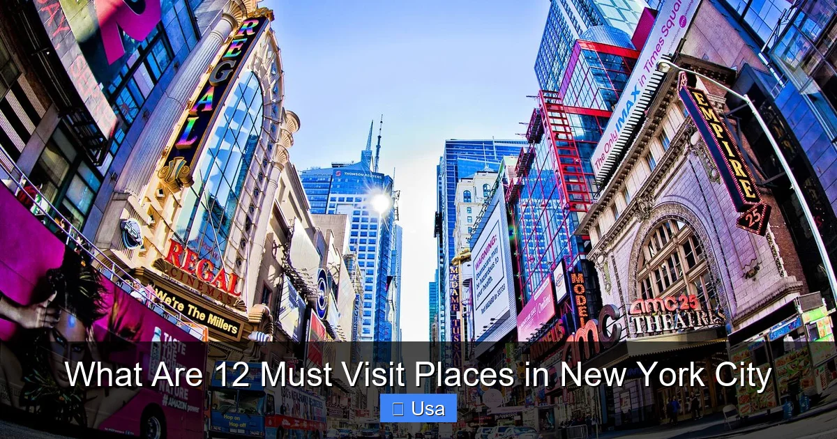 What Are 12 Must Visit Places in New York City