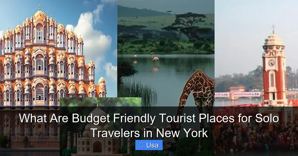 What Are Budget Friendly Tourist Places for Solo Travelers in New York