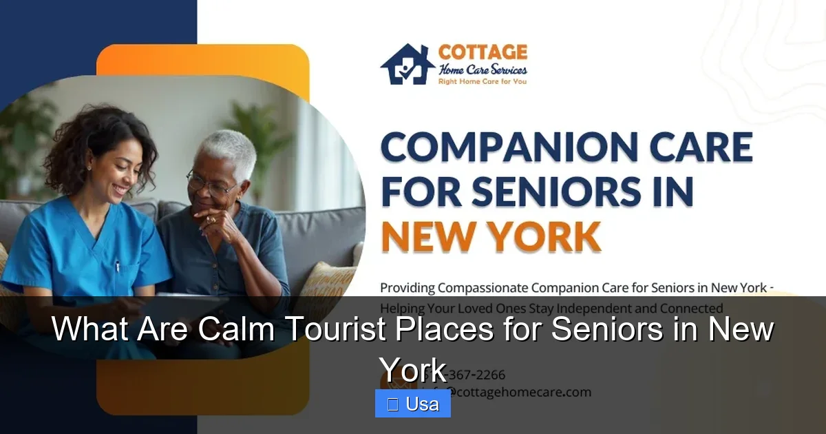 What Are Calm Tourist Places for Seniors in New York