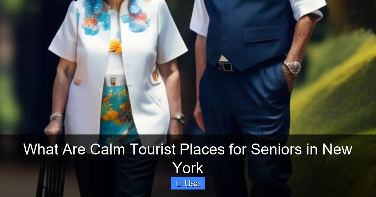 What Are Calm Tourist Places for Seniors in New York