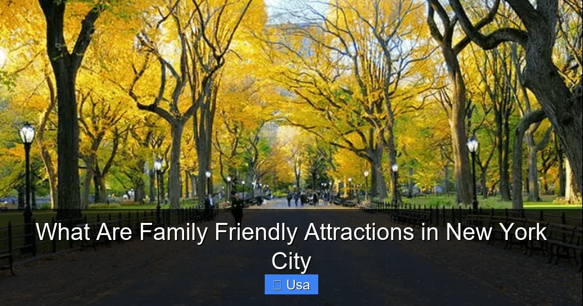 What Are Family Friendly Attractions in New York City