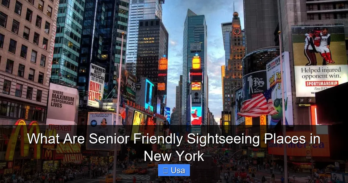 What Are Senior Friendly Sightseeing Places in New York
