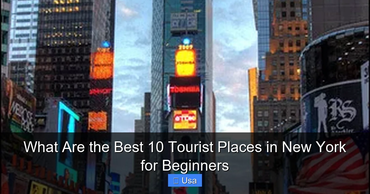 What Are the Best 10 Tourist Places in New York for Beginners
