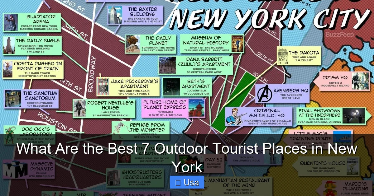 What Are the Best 7 Outdoor Tourist Places in New York