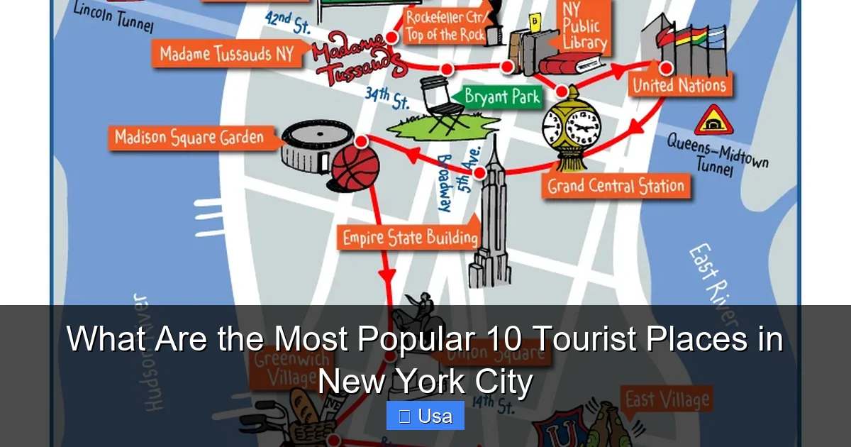 What Are the Most Popular 10 Tourist Places in New York City