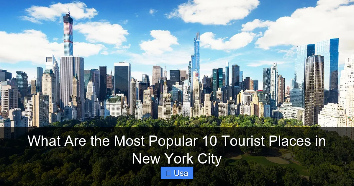 What Are the Most Popular 10 Tourist Places in New York City
