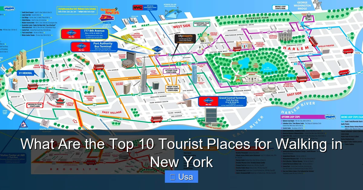 What Are the Top 10 Tourist Places for Walking in New York