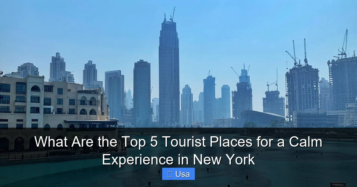 What Are the Top 5 Tourist Places for a Calm Experience in New York