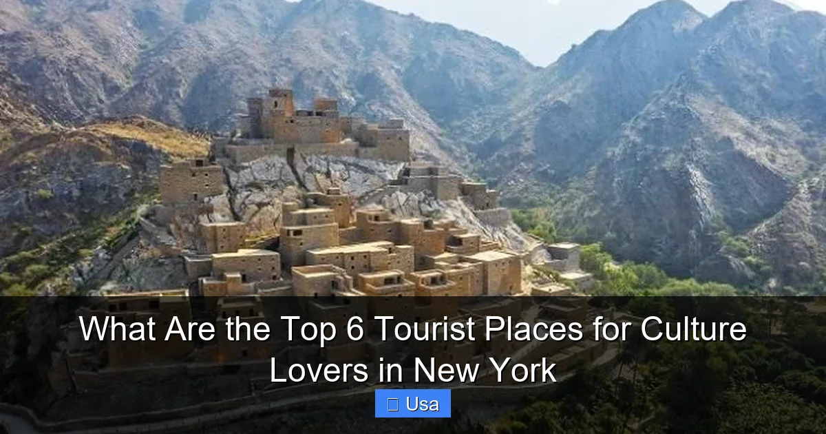 What Are the Top 6 Tourist Places for Culture Lovers in New York