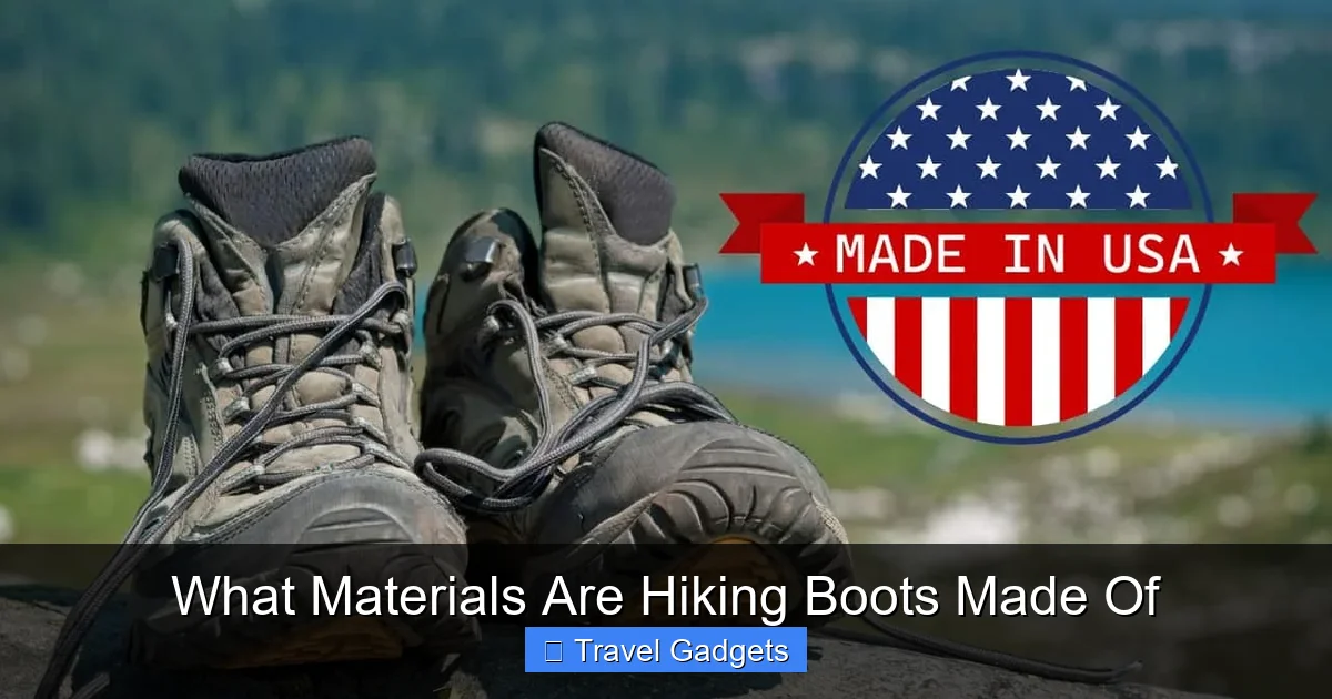 What Materials Are Hiking Boots Made Of