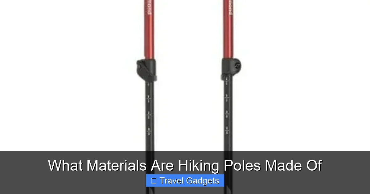 What Materials Are Hiking Poles Made Of