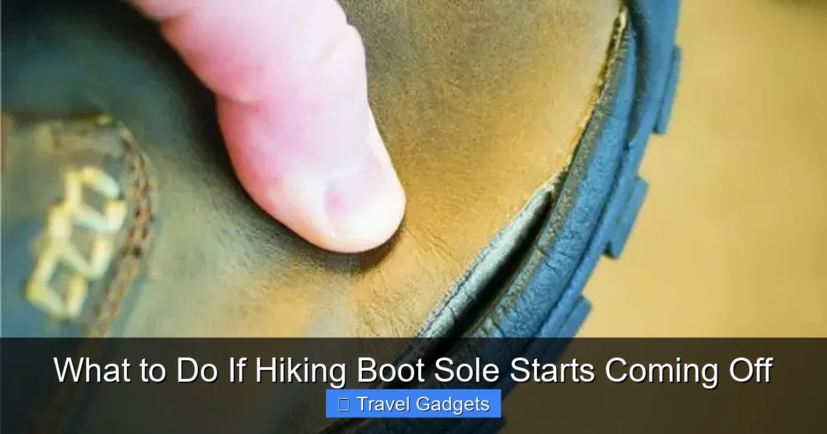 What to Do If Hiking Boot Sole Starts Coming Off