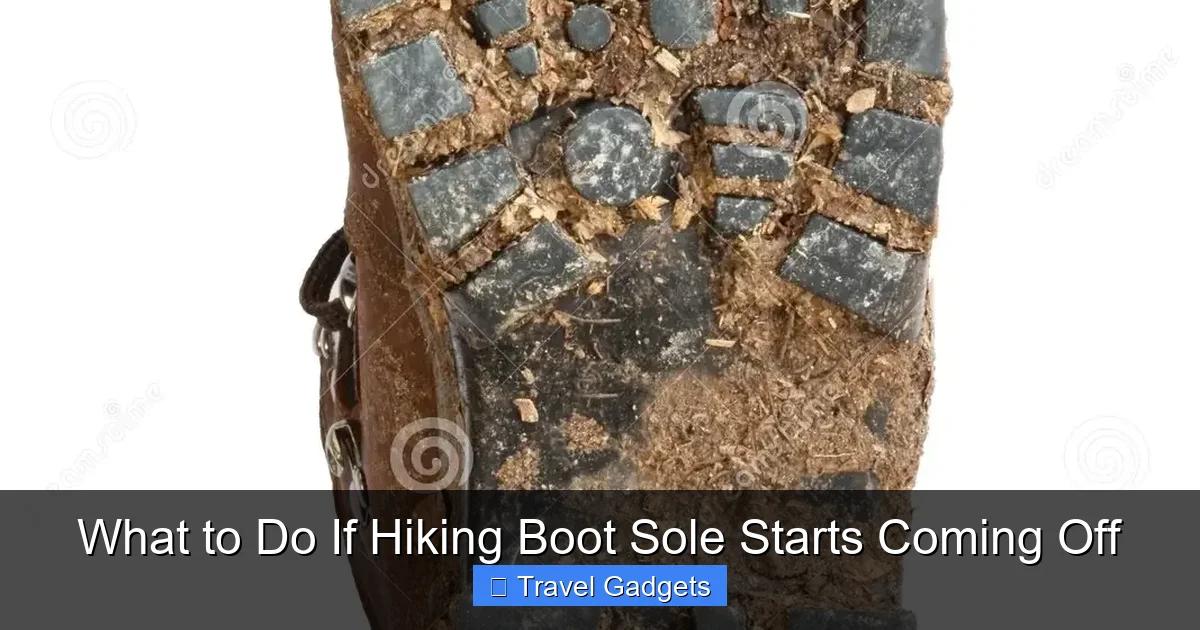 What to Do If Hiking Boot Sole Starts Coming Off