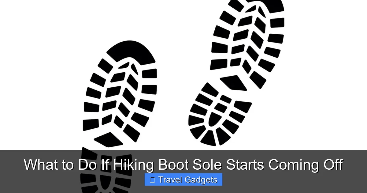 What to Do If Hiking Boot Sole Starts Coming Off