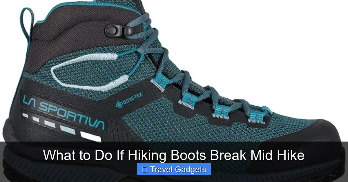 What to Do If Hiking Boots Break Mid Hike