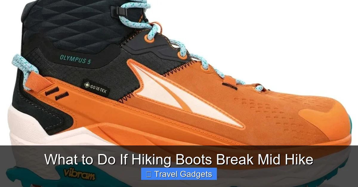 What to Do If Hiking Boots Break Mid Hike