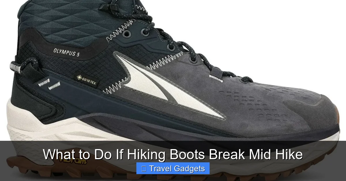 What to Do If Hiking Boots Break Mid Hike