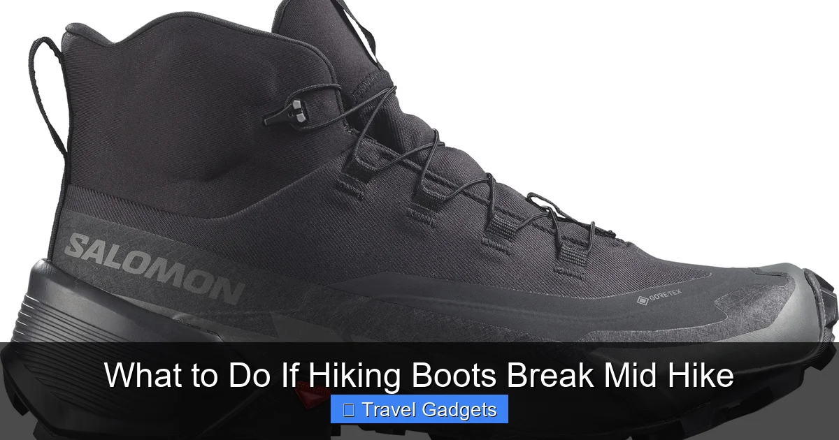 What to Do If Hiking Boots Break Mid Hike