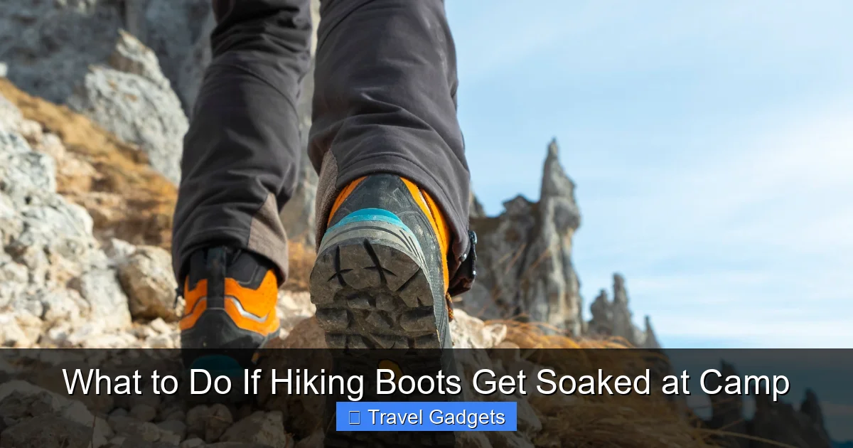 What to Do If Hiking Boots Get Soaked at Camp