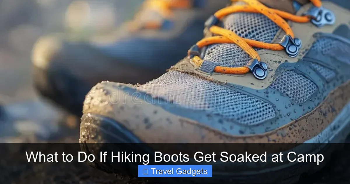What to Do If Hiking Boots Get Soaked at Camp