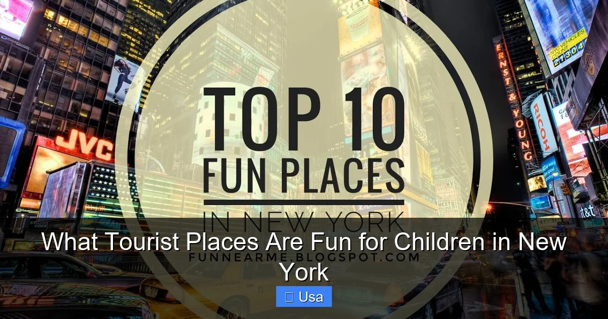 What Tourist Places Are Fun for Children in New York