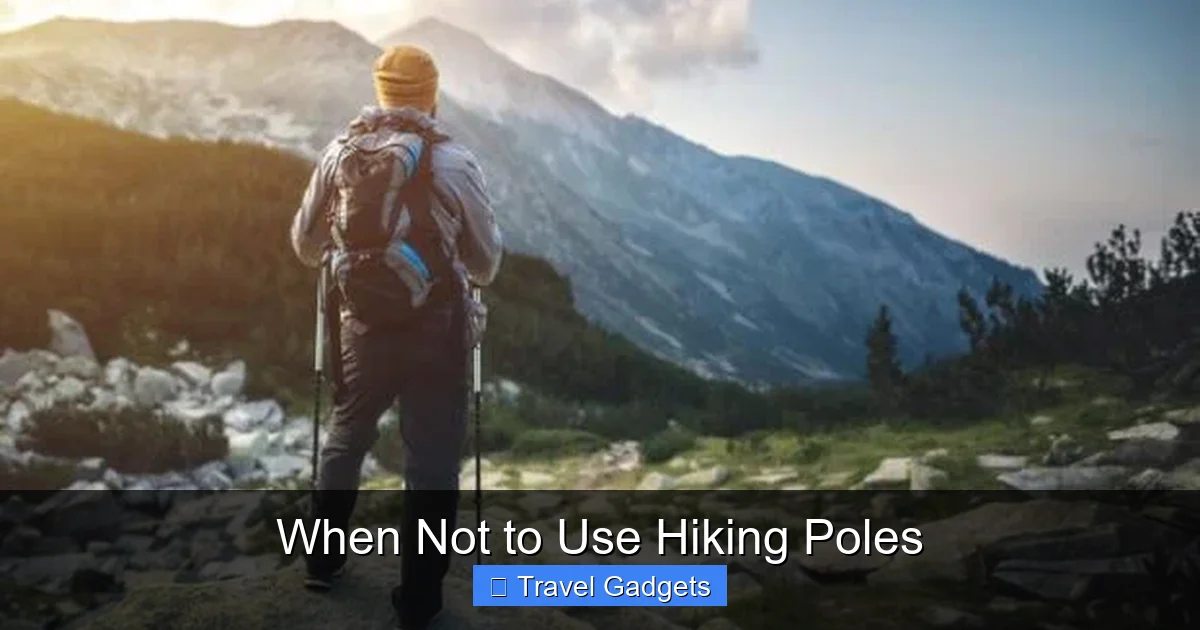 When Not to Use Hiking Poles