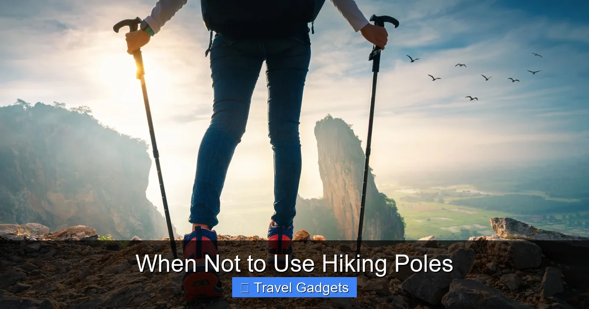 When Not to Use Hiking Poles