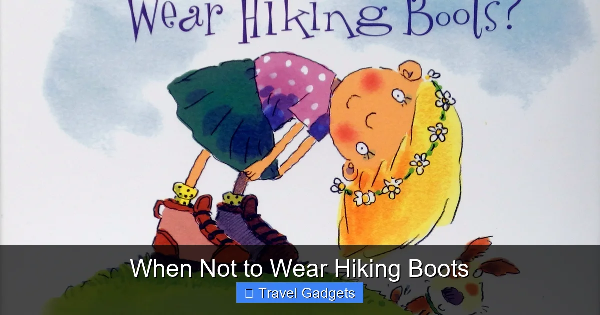 When Not to Wear Hiking Boots