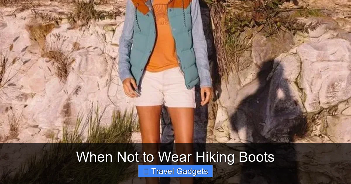 When Not to Wear Hiking Boots