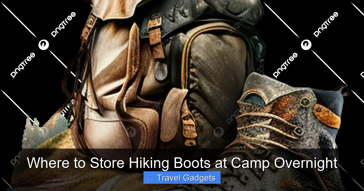 Where to Store Hiking Boots at Camp Overnight