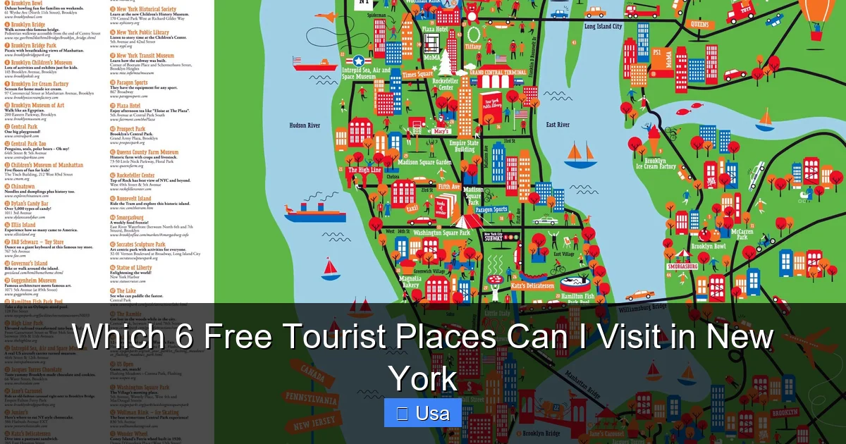 Which 6 Free Tourist Places Can I Visit in New York