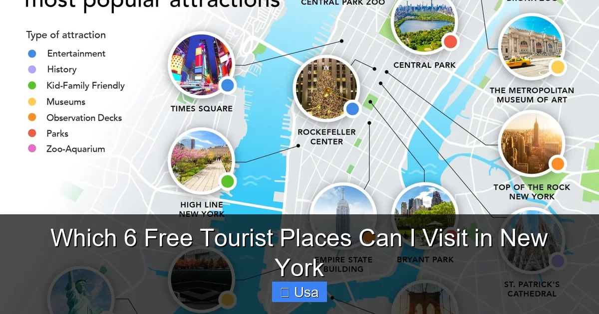 Which 6 Free Tourist Places Can I Visit in New York