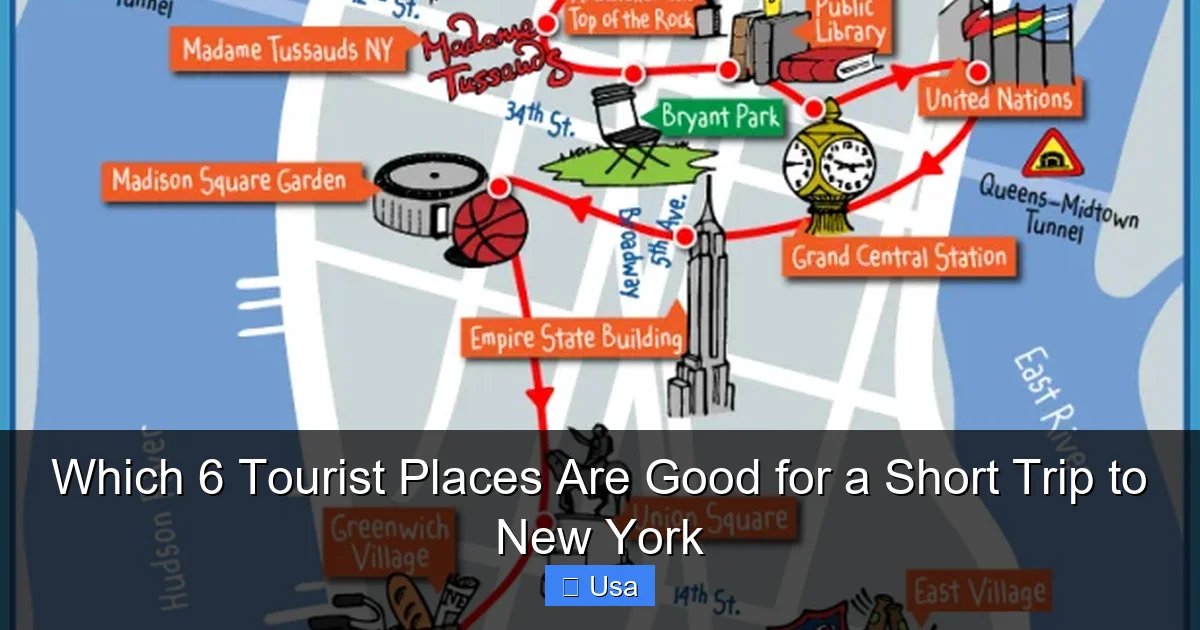 Which 6 Tourist Places Are Good for a Short Trip to New York