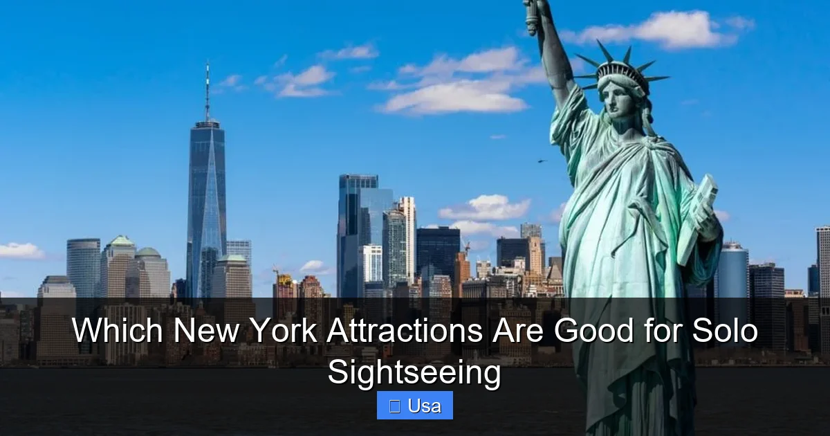 Which New York Attractions Are Good for Solo Sightseeing