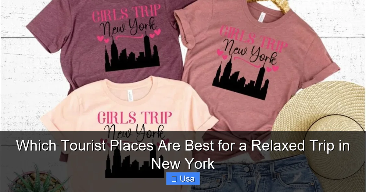 Which Tourist Places Are Best for a Relaxed Trip in New York