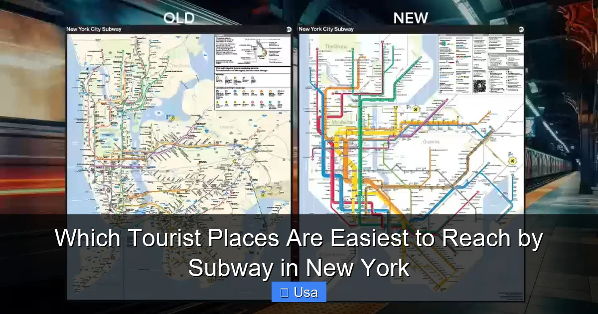 Which Tourist Places Are Easiest to Reach by Subway in New York