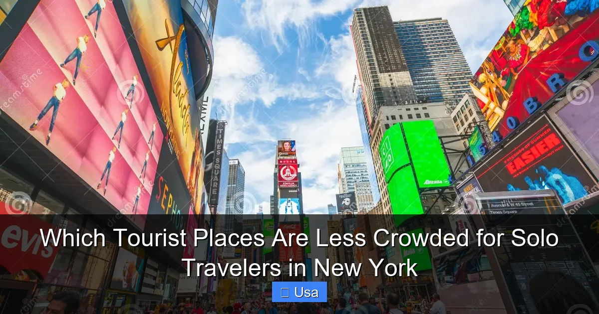 Which Tourist Places Are Less Crowded for Solo Travelers in New York