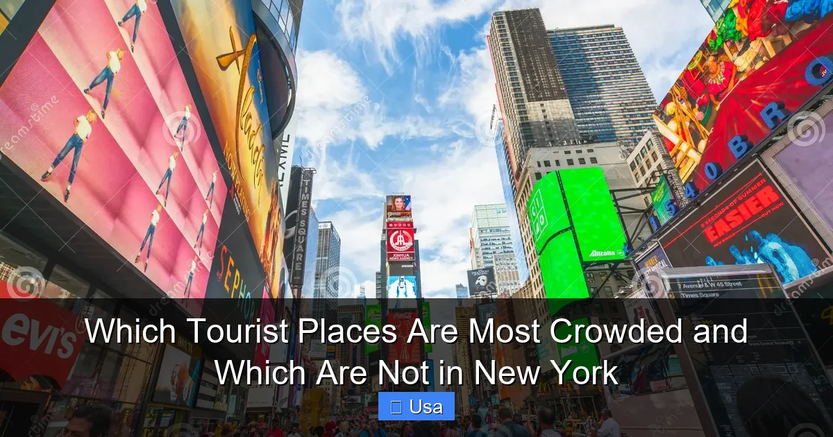 Which Tourist Places Are Most Crowded and Which Are Not in New York