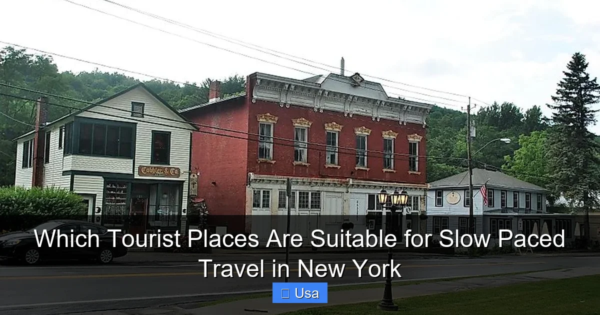 Which Tourist Places Are Suitable for Slow Paced Travel in New York