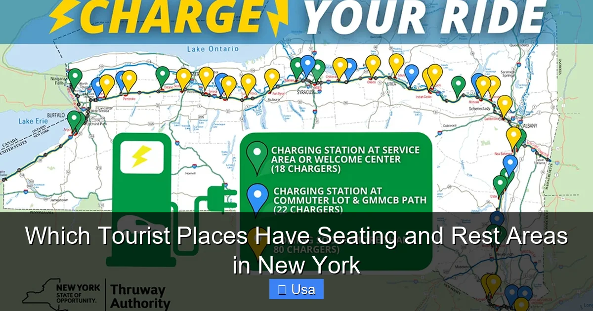 Which Tourist Places Have Seating and Rest Areas in New York