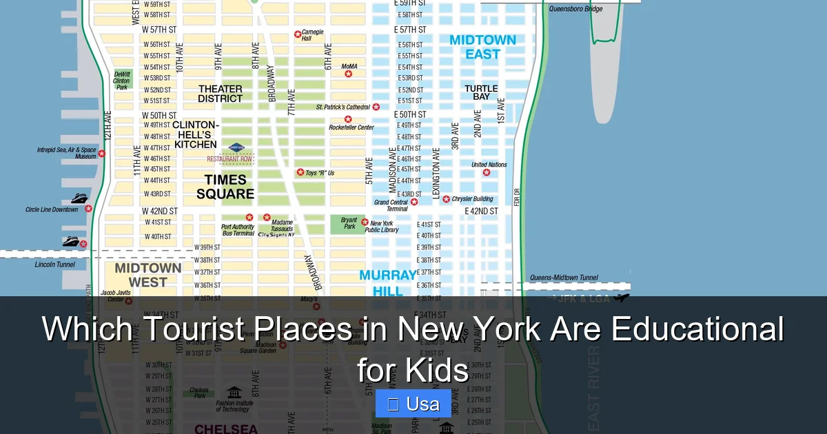 Which Tourist Places in New York Are Educational for Kids