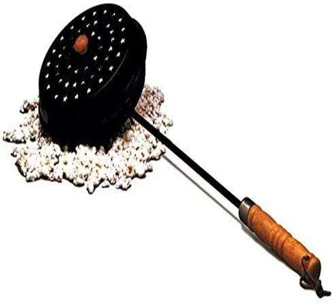 Rome Chestnut Roaster & Fireplace Popcorn Popper: Durable Steel with C