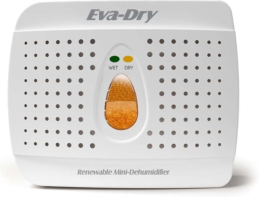 Eva-Dry E-333 Wireless Mini Dehumidifier, Quiet & Portable, White