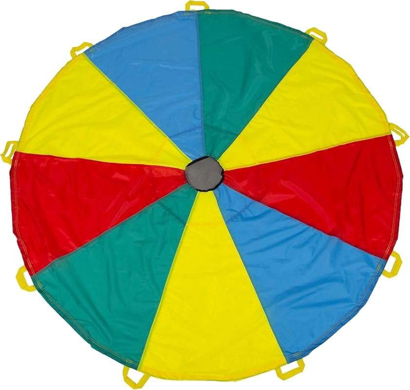 Pacific Play Tents 12-Foot Parachute with Handles for Fun Outdoor Game