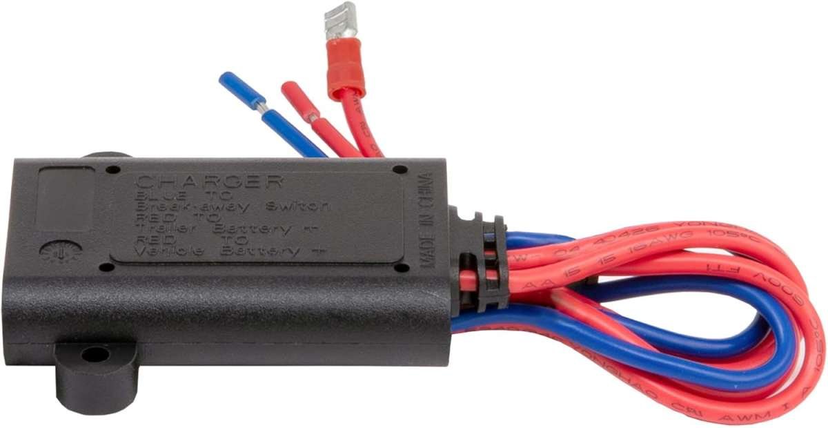 CURT 52025 Trailer Breakaway Battery Charger for Reliable and Safe Tow