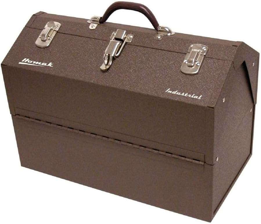 Homak Industrial 18-Inch Cantilever Steel Toolbox: Durable Brown Winkl