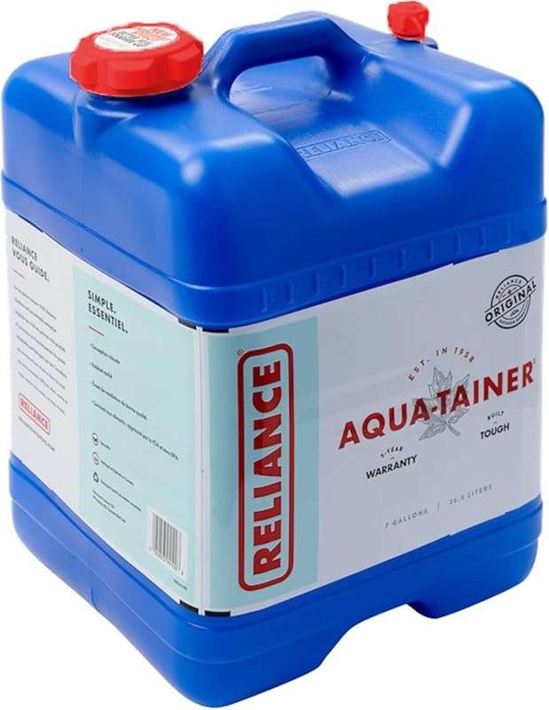 Reliance Products Aqua-Tainer 7 Gallon Rigid Water Container, Blue , 1