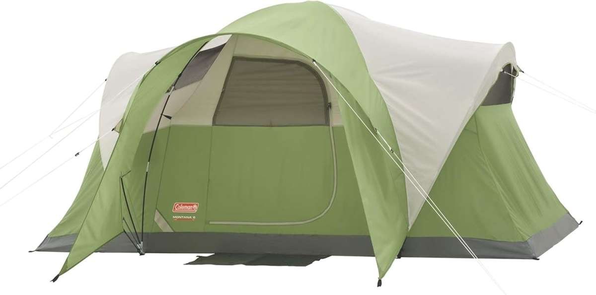 Coleman Montana 6/8 Person Family Camping Tent: Spacious Interior, Eas