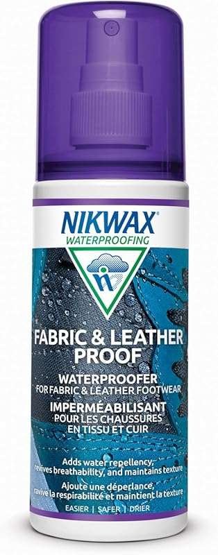 Nikwax Fabric and Leather Proof Waterproofing Treatment - Restores Wat