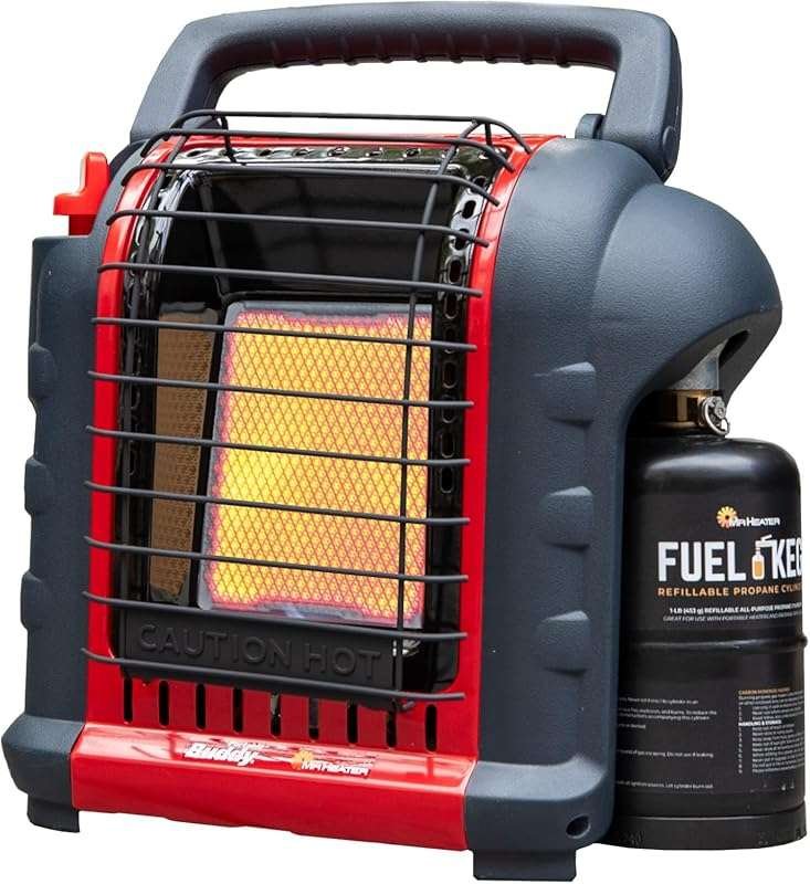9,000 BTU Portable Buddy Radiant Propane Heater, Indoor Safe, Odorless